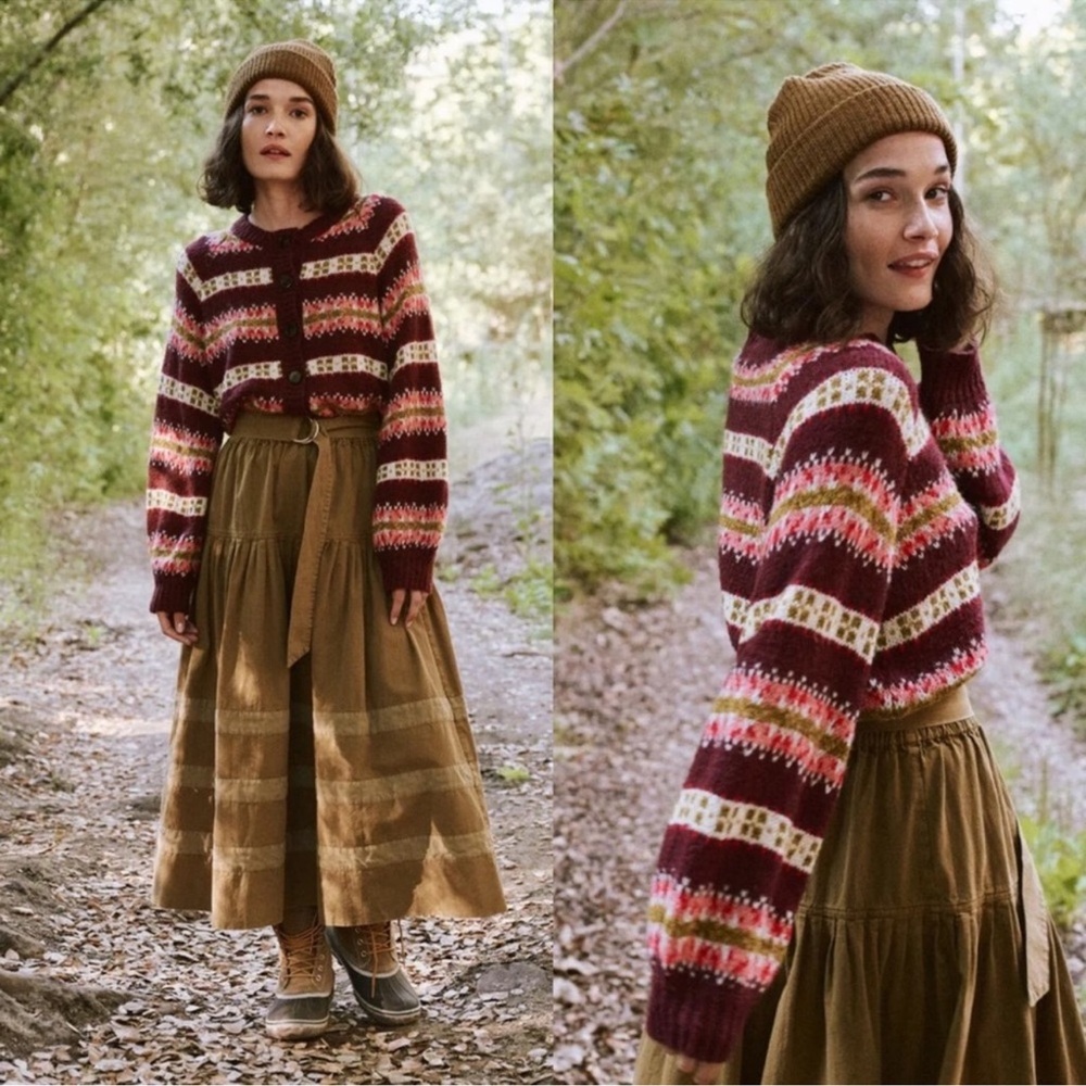 The Great. The Loom Cardigan Sweater Rosehip Medium - Picture 15 of 15